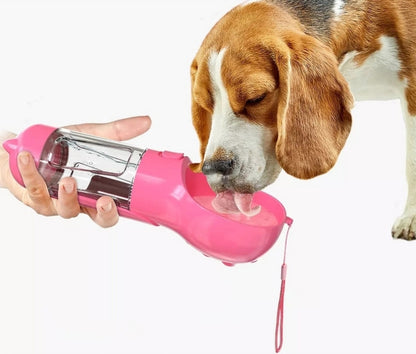 3 In 1, Portable Cat Dog Water Bottle, Food Feeder Drinker & Poop Dispenser™