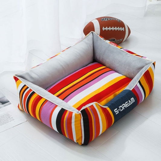 Cat/ Dog Space Stripe Waterpfoof Bed House™