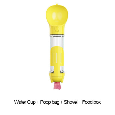 3 In 1, Portable Cat Dog Water Bottle, Food Feeder Drinker & Poop Dispenser™
