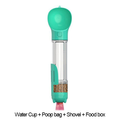 3 In 1, Portable Cat Dog Water Bottle, Food Feeder Drinker & Poop Dispenser™