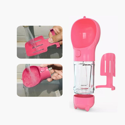 3 In 1, Portable Cat Dog Water Bottle, Food Feeder Drinker & Poop Dispenser™